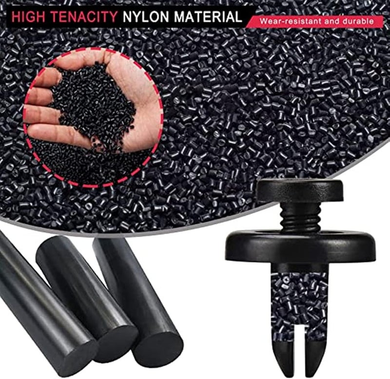 U-HOOME Car Push Retainer Clips &Auto Fasteners Assortment,723Pcs Plastic Car Retainer Clips,23 Most Popular Sizes Bumper Clips Plastic Push Rivets Fender Clips Door Panel Clips for Toyota Ford Honda Chrysler - Image 3