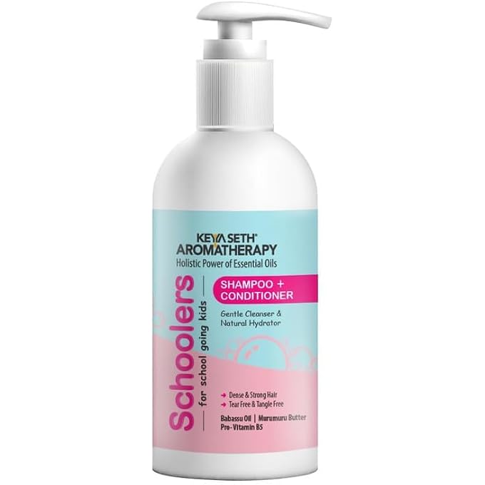 KEYA SETH AROMATHERAPY, DEVICE OF DROP Schoolers Shampoo Conditioner With No Harmful Chemical For Soft & Tangle Free Hair Hypoallergenic No Parabens No Sulphates 300Ml.