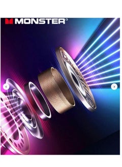 Monster Monster XKT10 Bluetooth Earphones Wireless Headphones Gamer Headset Waterproof TWS Noise Reduction With Microphone Sports Earbud black  - Image 3