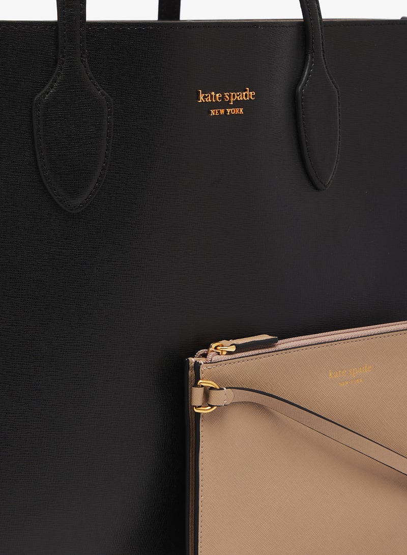 كيت سبيد حقيبة يد علوية بتفاصيل شعار - Image 4