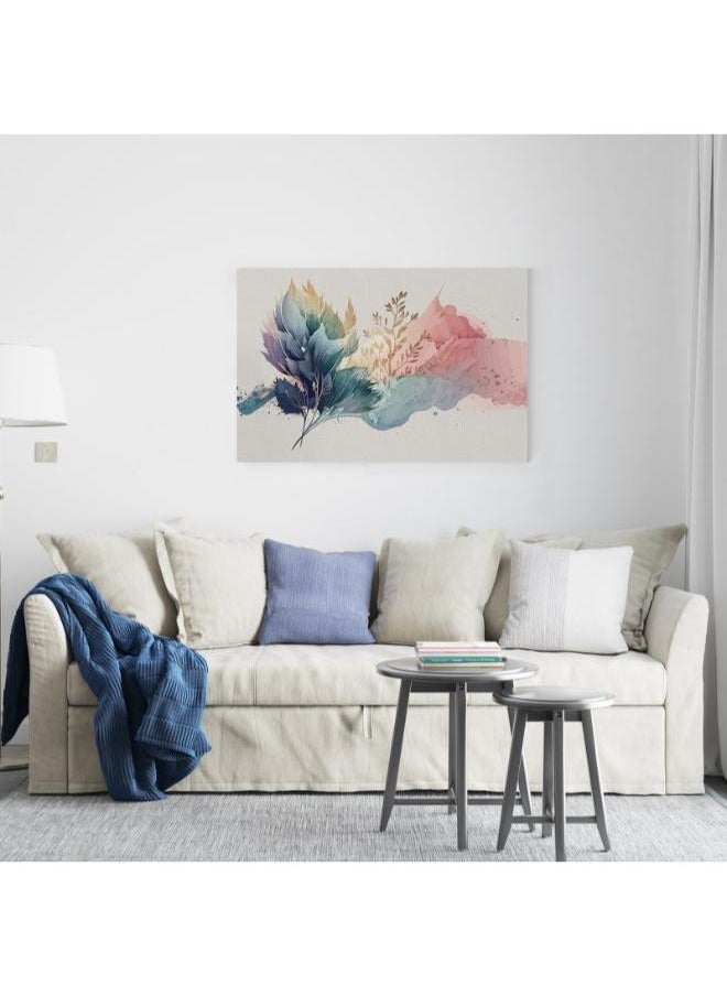 Home Gallery Abstract Pink Flower Landscape Oil Paintings Printed Canvas wall art  - Image 3