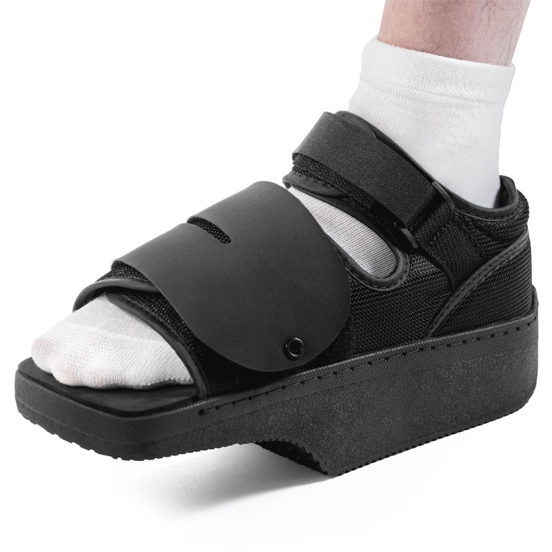 Estinko forefoot Offloading Post Op Shoe-Wedge Post Op Shoe Ortho Wedge Healing Shoe Non Weight Bearing Offloading Shoe for Broken Toe, Bunion, Hammer toe, Diabetic Foot Ulcer for Men and Women, L - Image 1