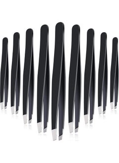 12 Pieces Eyebrow Tweezers Stainless Steel Slant Tip Tweezers Facial Hair Eyebrow Precision Tweezers For Men And Women(Black) - pzsku/ZB1A633C955DFD20E993BZ/45/_/1734182752/d1d04a13-b336-460d-abfa-ba9fb784b07c