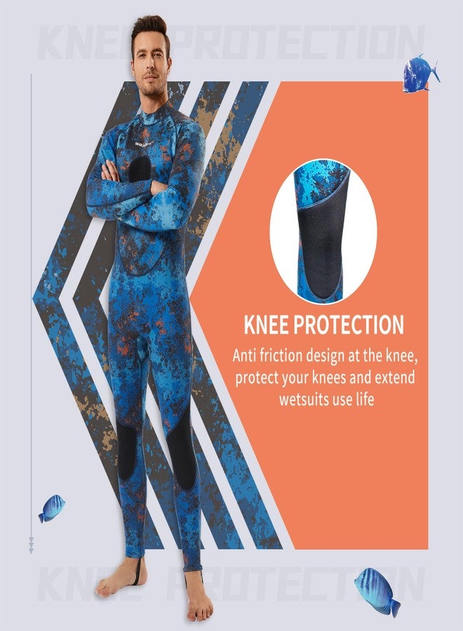 Seaskin Spearfishing Wetsuit for Mens, 1.5mm Neoprene Camo Full Body Diving Suits for Snorkeling Swimming (Camo 1.5mm, Medium) - Image 4