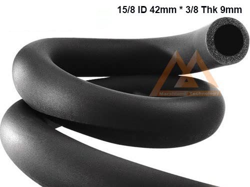 Marshland Marshland AC Tube 158 ID X 38 THK Insulation Tube Nitrile Tube Heat and Cold Insulation Tube Air Conditioner Tube Rubber Tube Foam Insulated Tube 6 Feet Length 42MM Inner Diameter 09MM THK  - Image 3