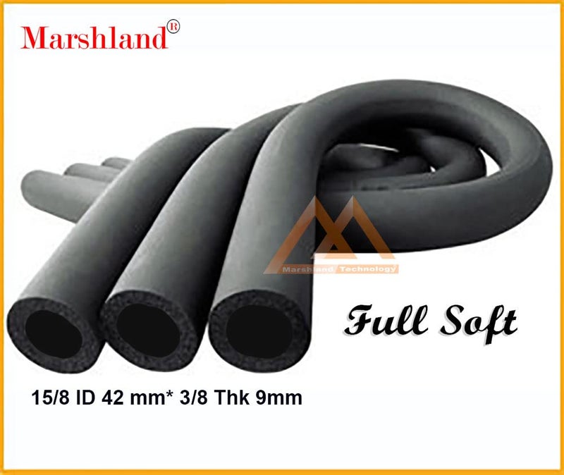 Marshland Marshland AC Tube 158 ID X 38 THK Insulation Tube Nitrile Tube Heat and Cold Insulation Tube Air Conditioner Tube Rubber Tube Foam Insulated Tube 6 Feet Length 42MM Inner Diameter 09MM THK  - Image 4