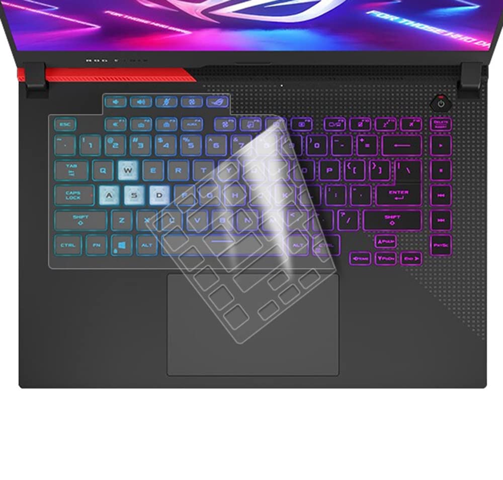 UHamn Keyboard Skin Compatible for 2021 ASUS ROG Strix G15 Gaming Laptop 15.6" G513QM G513QR G513QR-ES96 G513IH, 2022 ASUS ROG Strix G533Z G513R Series [Not Compatible for 2020 ASUS ROG Strix G15] (Cl