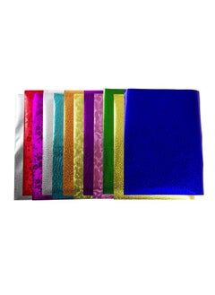 Hygloss Embossed Metallic Foil Paper For Arts & Crafts Classroom Activities & Artists8.5" X 11"12 Sheets 8.5X11Inch Assorted Colors & Designs  - Image 2