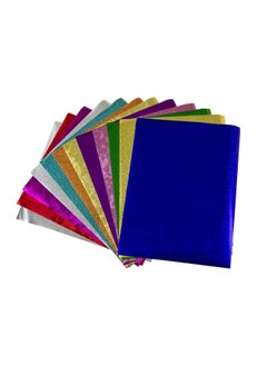 Hygloss Embossed Metallic Foil Paper For Arts & Crafts Classroom Activities & Artists8.5" X 11"12 Sheets 8.5X11Inch Assorted Colors & Designs  - Image 1