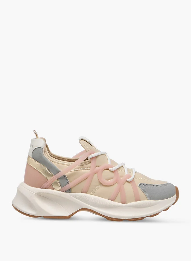Flora Bella By Shoexpress Women Ombre Accent Slip-On Sneakers