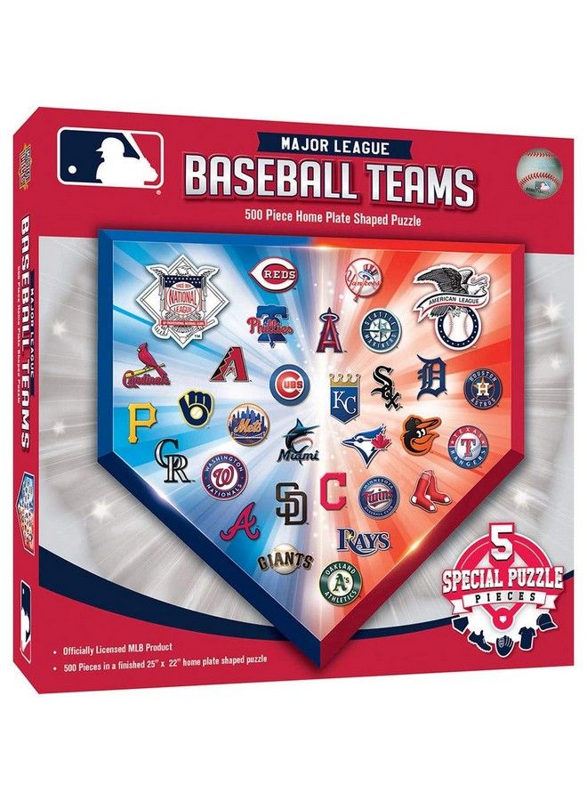 MasterPieces Mlb1010: ألغاز على شكل لوحة منزلية من 500 قطعة لشعارات فرق MLB - Image 2