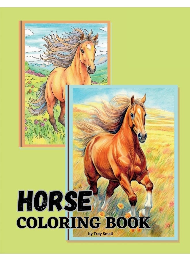 Horse Coloring Book  - Image 1