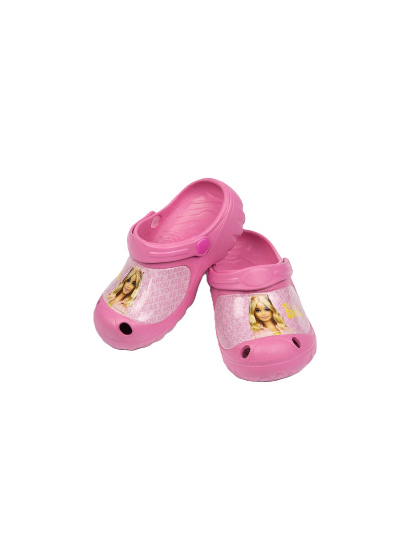 باربي قباقيب باربي للأطفال - صندل خفيف الوزن ومريح وسهل الارتداء - وردي - Image 3