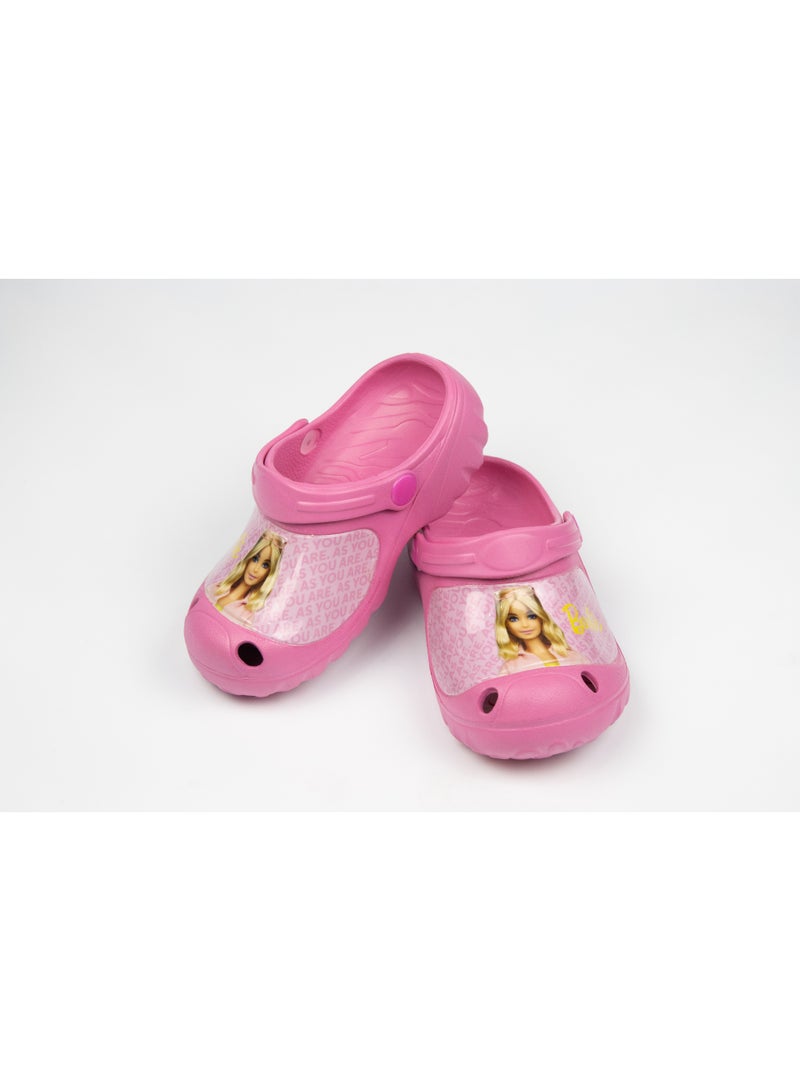 باربي قباقيب باربي للأطفال - صندل خفيف الوزن ومريح وسهل الارتداء - وردي - Image 2