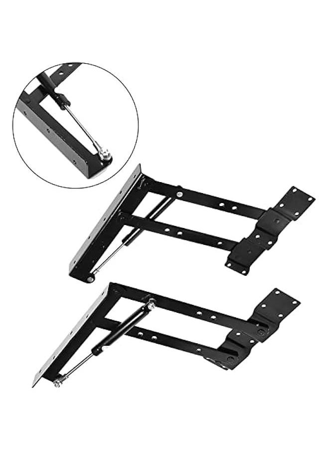 Generic 2pcs Heavy Duty Steel Practical lifts Up Coffee Table Mechanism Hardware Top Lifting Frame Furniture Tea Coffee Table Furniture Accessories , Folding lifts up Top Table Mechanism , Folding lifts up  - Image 2