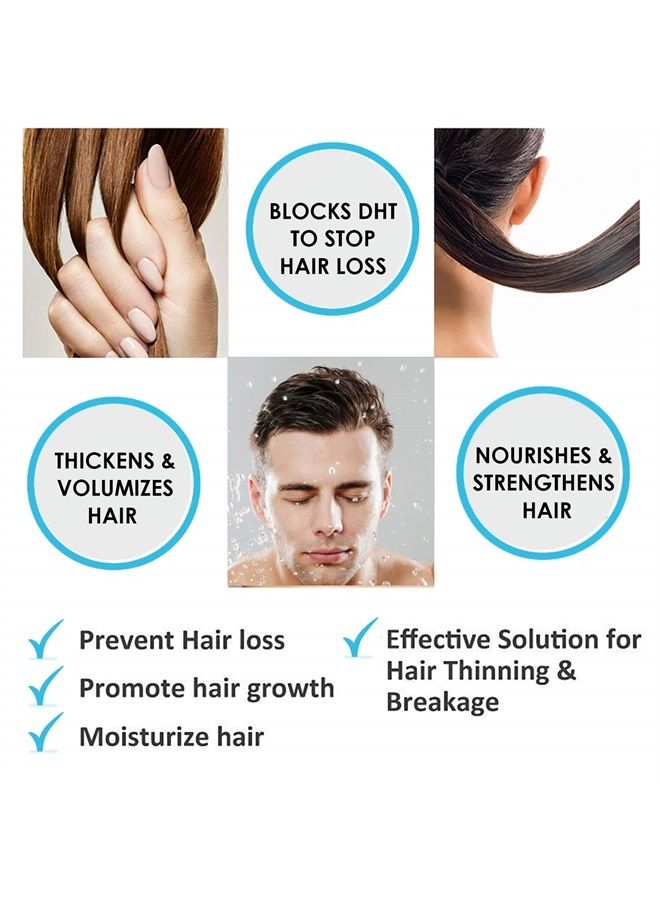 Pronexa شامبو علاج تساقط الشعر ونمو الشعر من هيرجينكس برونكسا بقوة سريرية مع البيوتين والكولاجين ومانعات DHT للشعر الخفيف، 8 أونصة سائلة. - Image 4