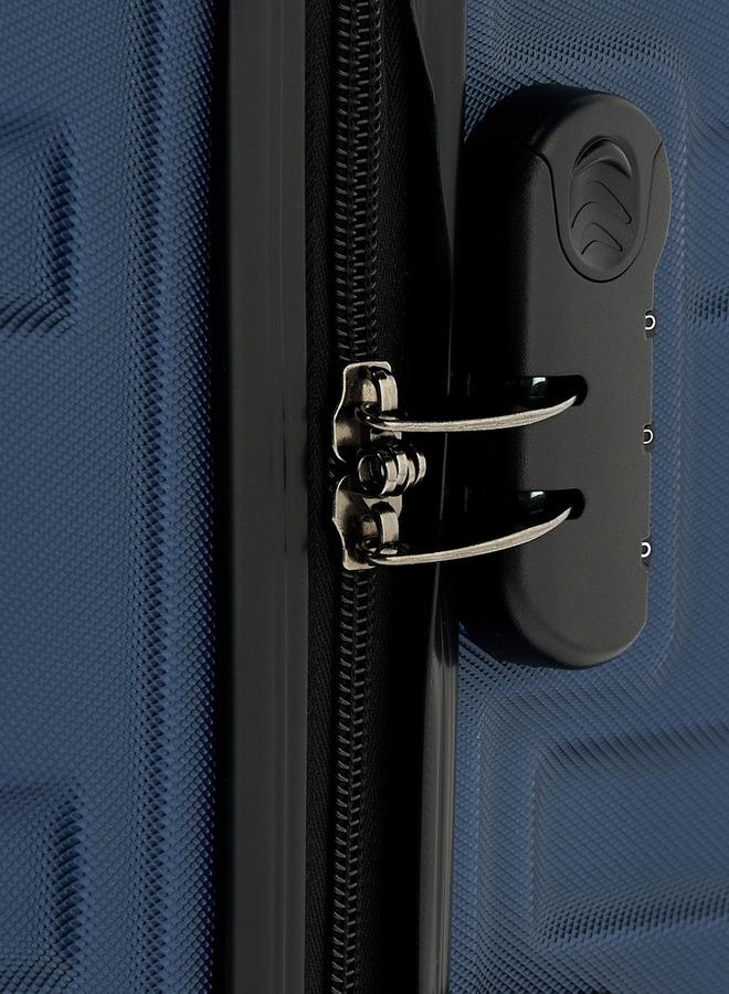 Wave Textured Hardcase Luggage Trolley With Retractable Handle - 28 Inches Check-In Bag - Image 4
