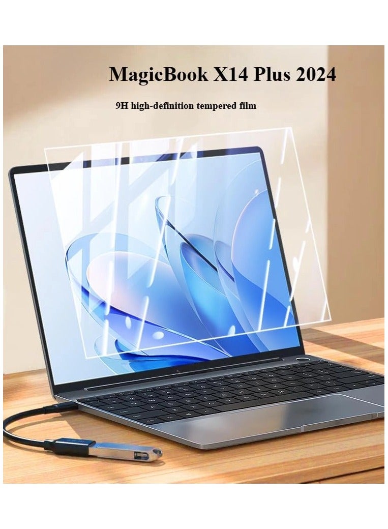General Screen Protector Compatible with Honor MagicBook X14 Plus 2024 14 inch Protective Film, Protective Film 9H HD Tempered Glass  - Image 2