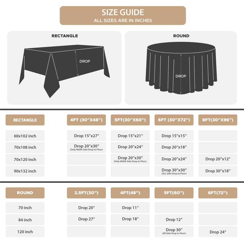 Fitable 8 Pack Round Tablecloths: Stain Resistant Wrinkle Free Circle Table Clothes, Washable Reusable Polyester Table Covers for Wedding Party Birthday Banquet Reception(Burgundy, 84 Inch) - Image 4