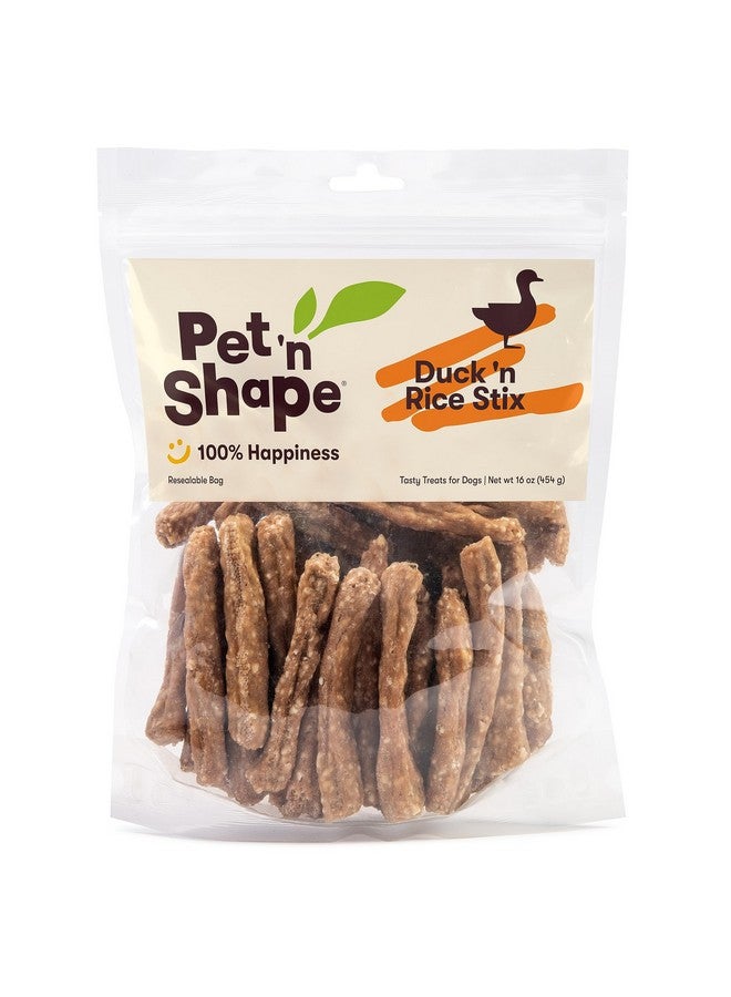 Pet 'n Shape Duck 'N Rice Stix Dog Treats  1 Pound - Image 1