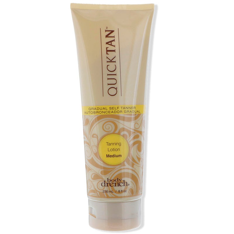 Body Drench Quick Tan Self Tanner Body Lotion â€“ Sunless Tanning Lotion for Women, Natural-Looking Self Tan, Medium, 8 fl oz - Image 1