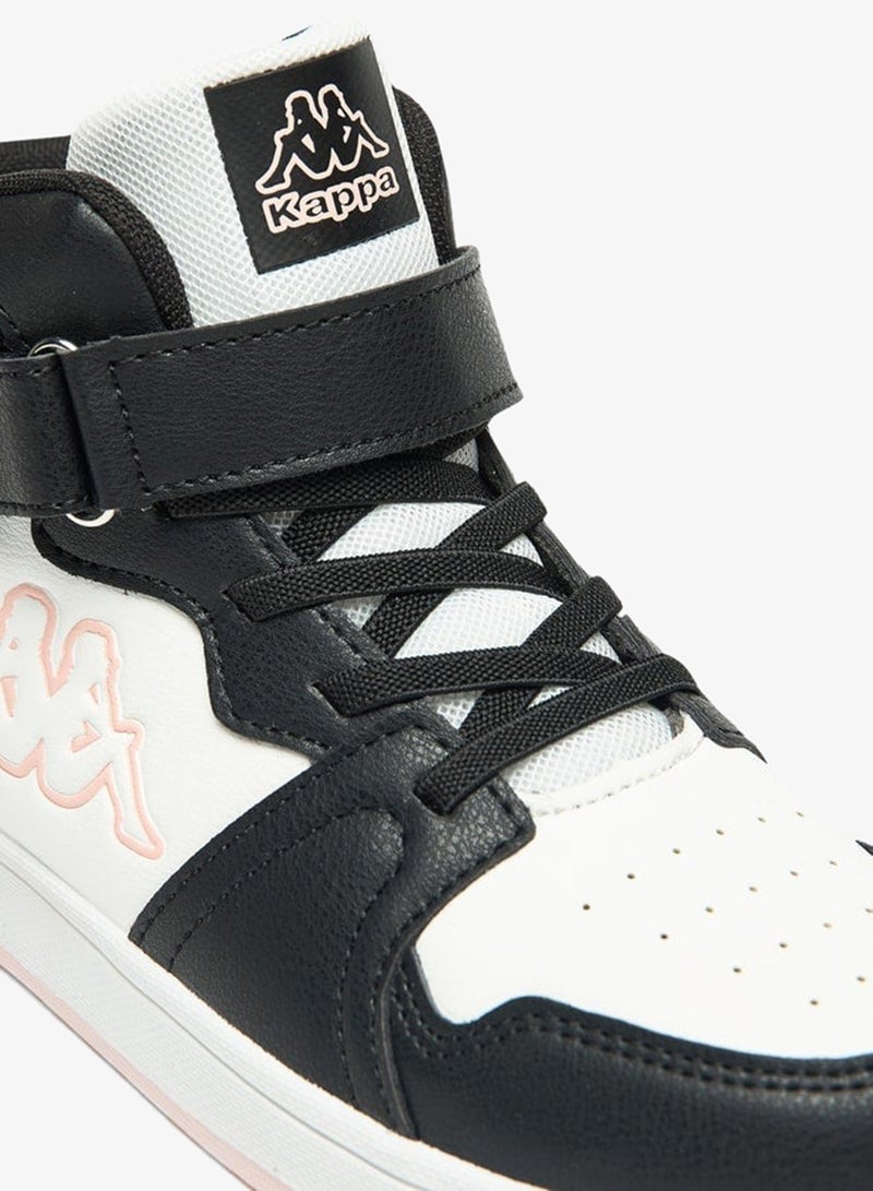 Kappa Girls' Colourblock High Top Sneakers with Hook and Loop Closure - Image 5