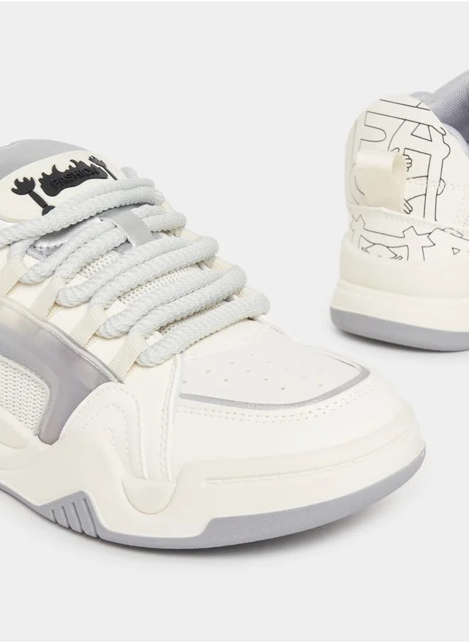 Styli Thick Rope Platform Sneakers