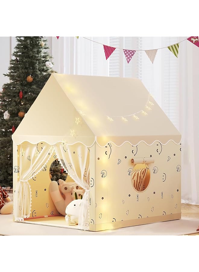 أكلو خيمة كبيرة للأطفال للعب في الأماكن المغلقة، خيام لعب متينة للأطفال الصغار مع حقيبة تخزين، ألعاب خارجية للأطفال للأولاد والبنات من سن 3 إلى 10 سنوات، نسيج بوليستر قابل للغسل، إطار معدني قابل للفصل - Image 1