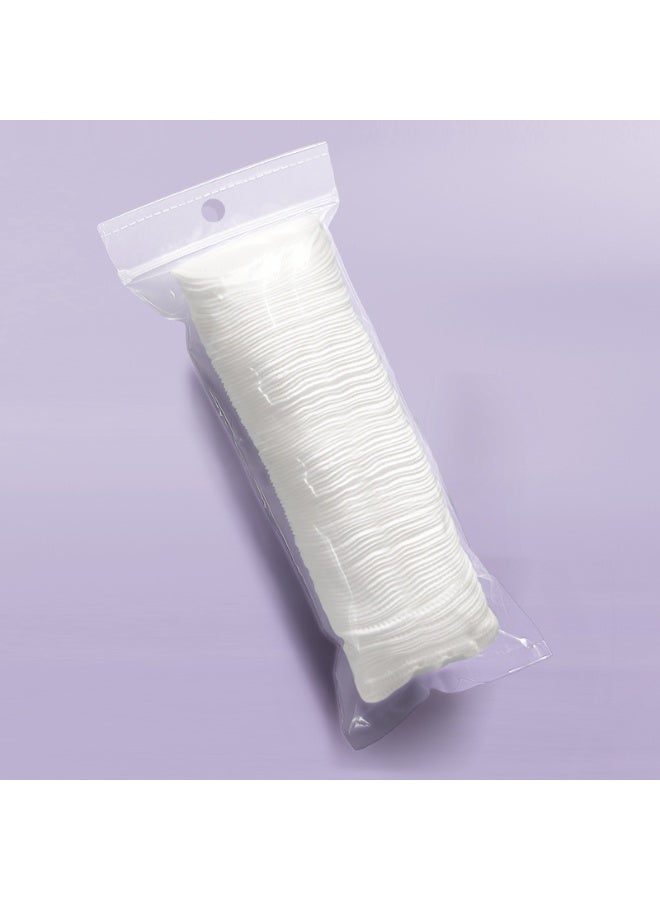 EFUMKE 3 packs of 300 cotton pads, thick round pads, three-layer thickened makeup remover pads that do not shed lint (300 pcs) - Image 3