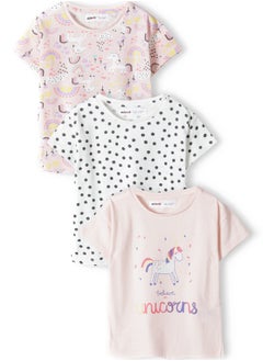 MINOTI Kids Girls 3-Pack T-Shirt  - Image 1