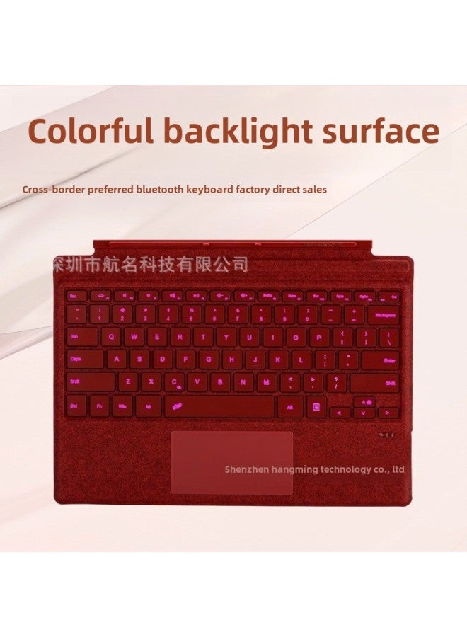 Surface Keyboard For Microsoft SurfacePro3/4/5/6/7/Tablet Magnetic Bluetooth Keyboard-Color:Red-Product Type:Surfacepro3/4/5/6/7/+ Toggle Switch - Image 4