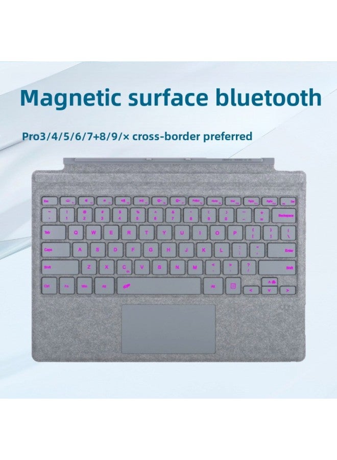Surface Keyboard For Microsoft SurfacePro3/4/5/6/7/Tablet Magnetic Bluetooth Keyboard-Color:Red-Product Type:Surfacepro3/4/5/6/7/+ Toggle Switch - Image 5
