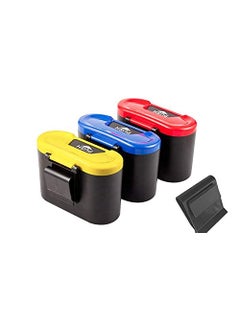 Ritmo Ritmo Car Trash Can Hanging Vehicle Trash Bin Waterproof Auto Garbage Bag LeakProof Auto Dustbin Wastebasket Desktop Garbage for Cars Home Office ABS 500 ml Multicolour  - Image 3