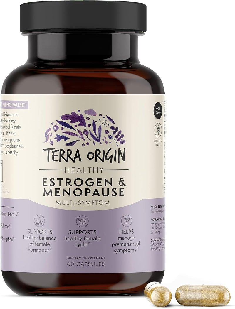 Terra Origin Estrogen & Menopause Support Capsules for Women - Image 1