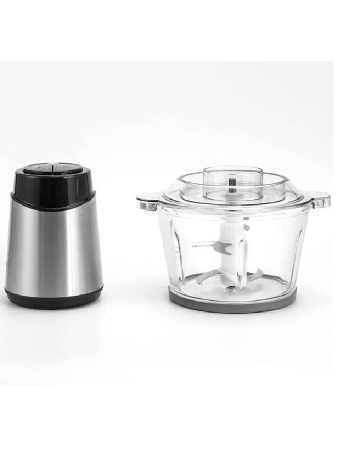 ارو قطاعة بوعاء زجاجي سعة 2 لتر مع شفرة مزدوجة من الفولاذ المقاوم للصدأ - RO-FPW02L1 - Image 2