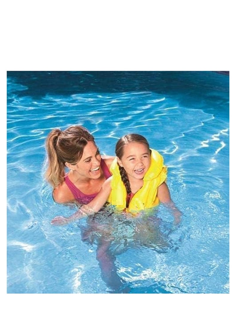 Generic fun Inflatable Swim Vest Floaties Swim Aid For children Yellow - Image 2