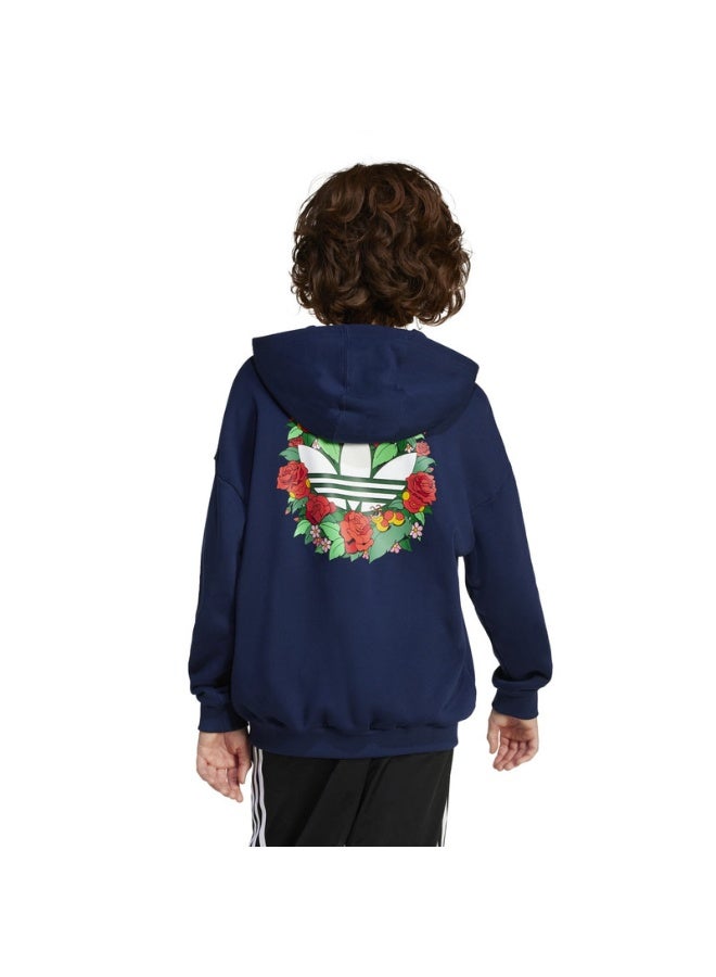 Adidas adidas OS HOODIE Blue Originals Kids SWEATSHIRTS  - Image 3