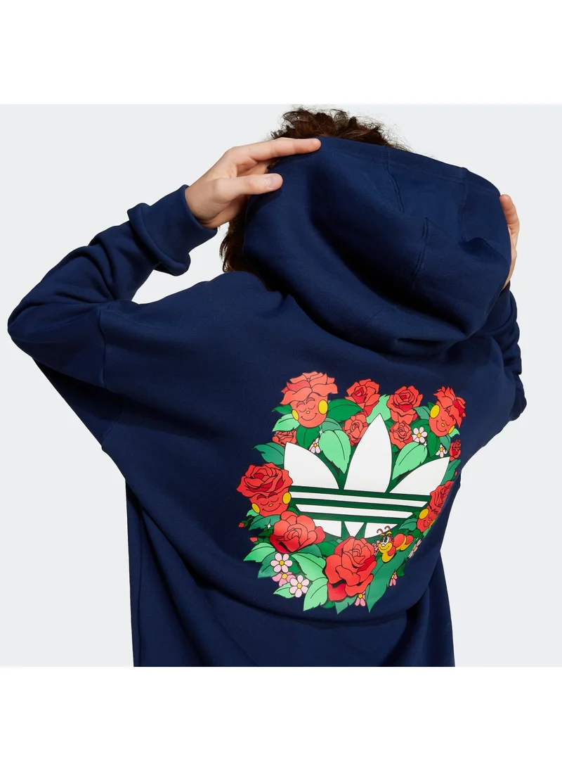 Adidas Originals Blue Oversized Hoodie Kids  | Best Price UAE