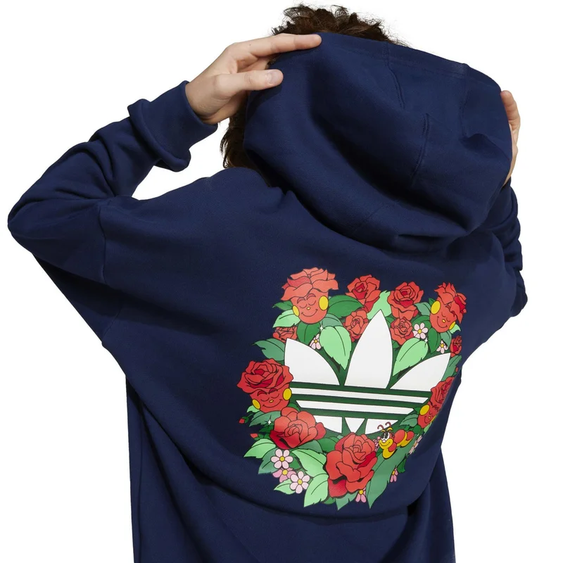 Adidas Originals Blue Oversized Hoodie Kids  | Best Price UAE