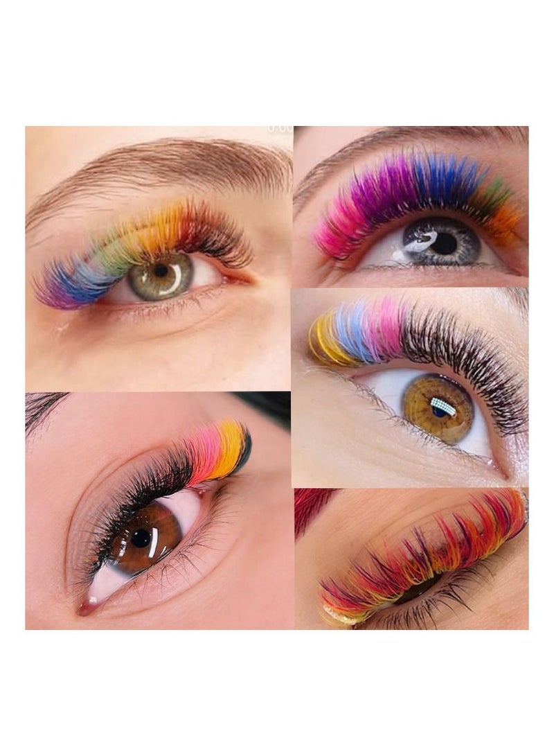 10D Color Premade Volume Fans Lash Extensions Ready Russian Volume Colored Eyelashes - Image 1