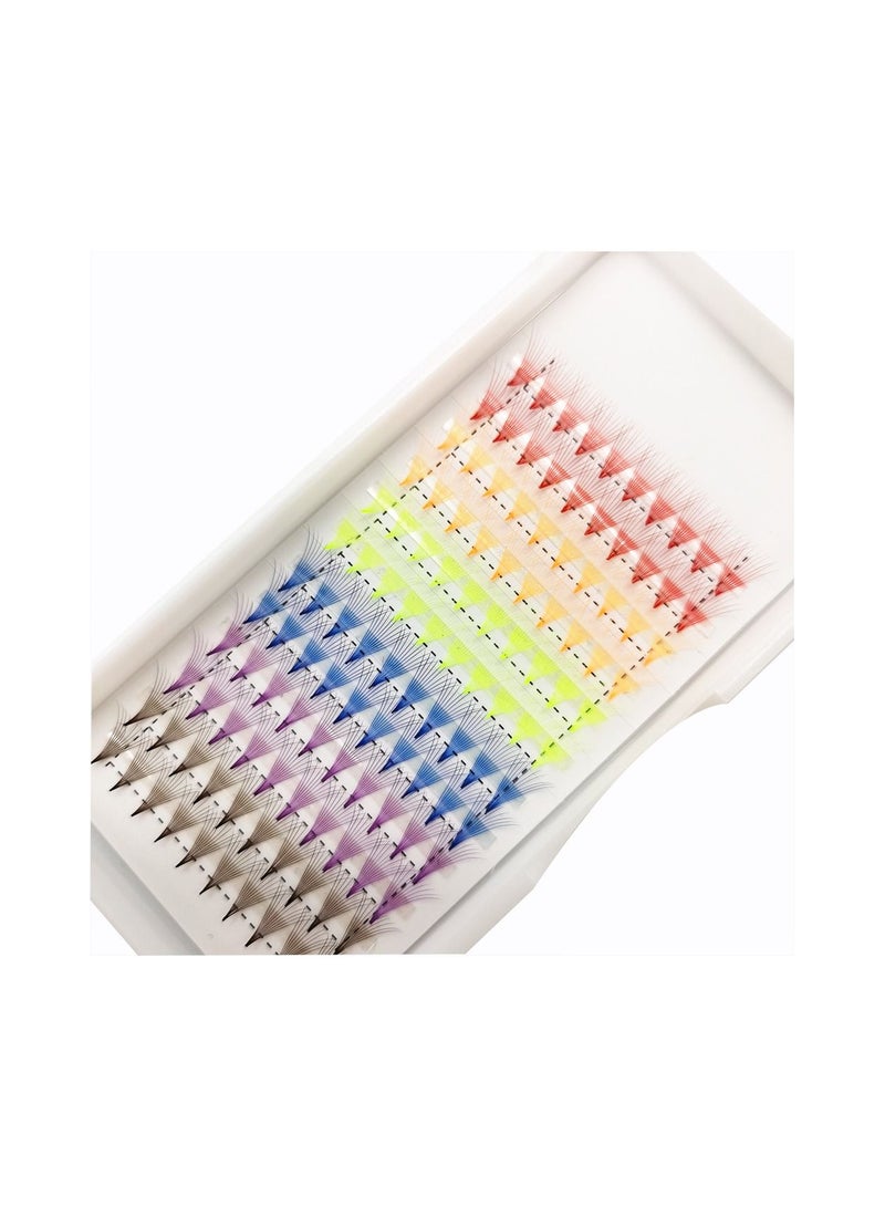 10D Color Premade Volume Fans Lash Extensions Ready Russian Volume Colored Eyelashes - Image 5