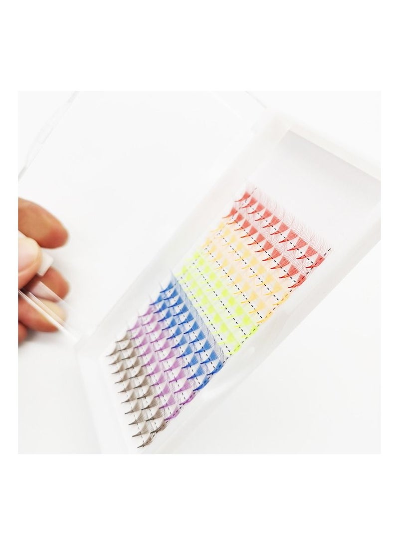 10D Color Premade Volume Fans Lash Extensions Ready Russian Volume Colored Eyelashes - Image 3