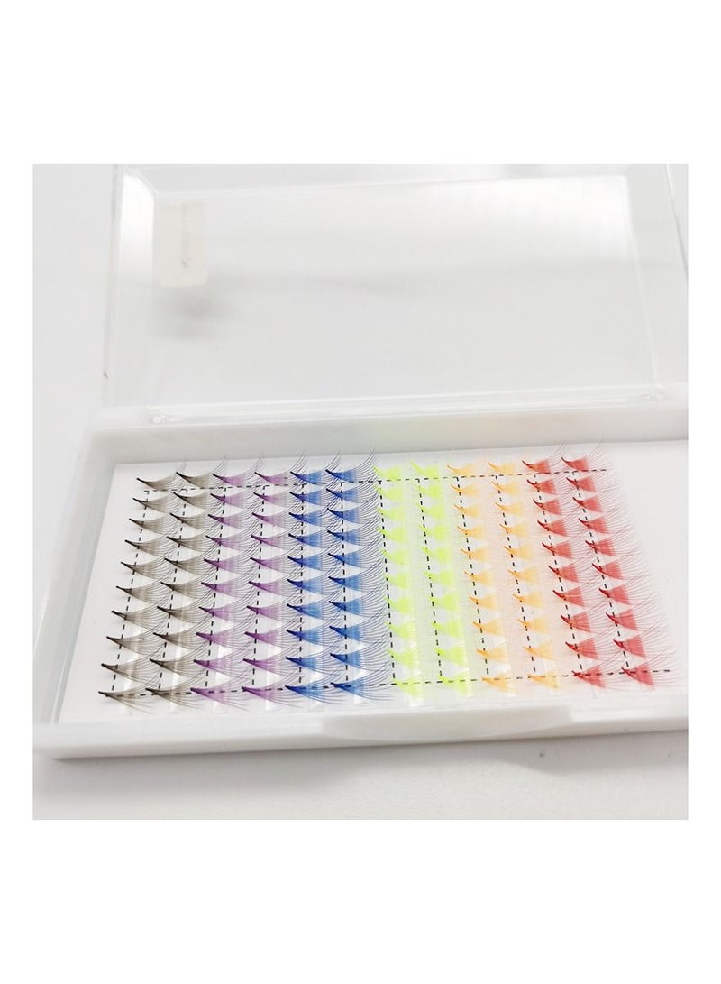 10D Color Premade Volume Fans Lash Extensions Ready Russian Volume Colored Eyelashes - Image 4