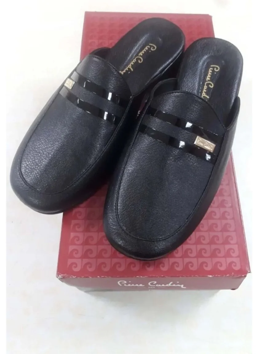 بيير كاردان 291 Men's Home Slippers-Black