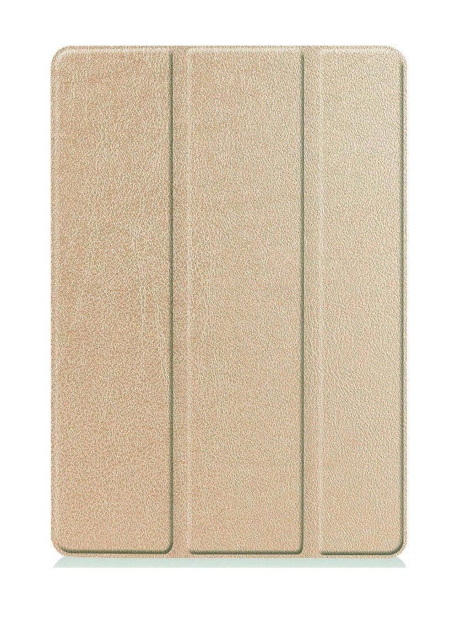 Beauenty ipad10 protective case three fold leather gold