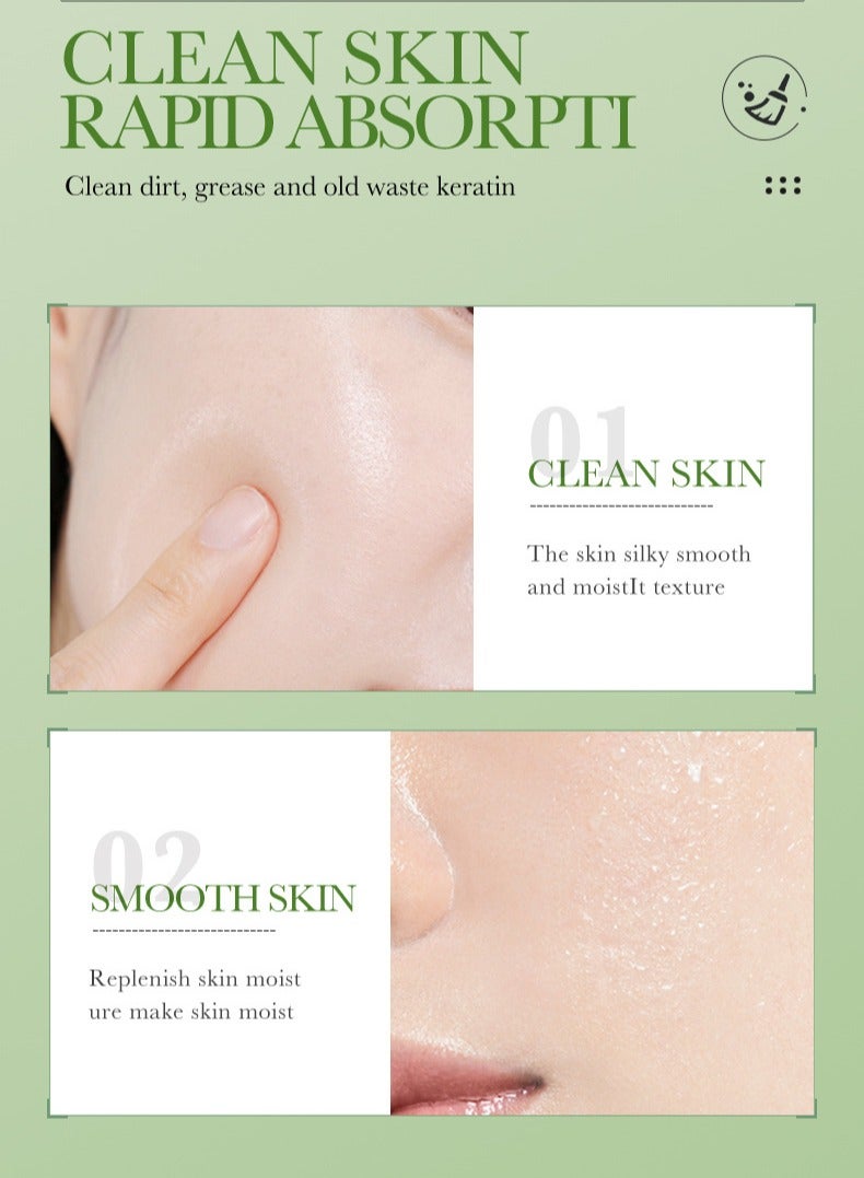 BIOAOUA Mung Bean Deep Clean Mud Mask - Deep Clean Rejuvenating Mud Mask, Hydrating & Soothing, Clay Mask With Brush For Face Pore Deep Cleaning Brightening Mud Mask Blackhead Removal Mask 120g - Image 5