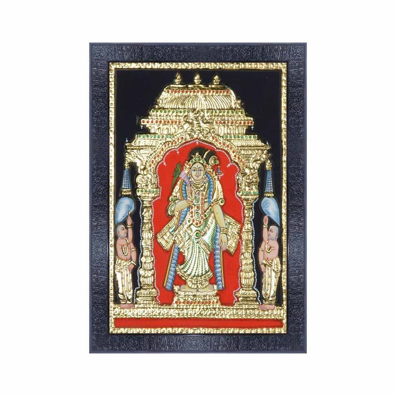 pnf Poster And Frames Classical Tanjore Wooden Photo Frame With Acrylic Sheet | For Living Room, Bedroom | Home Decoration Item | Best Gifting Option (10 * 14inch,Multicolour,Synthetic) 21072 - Image 5