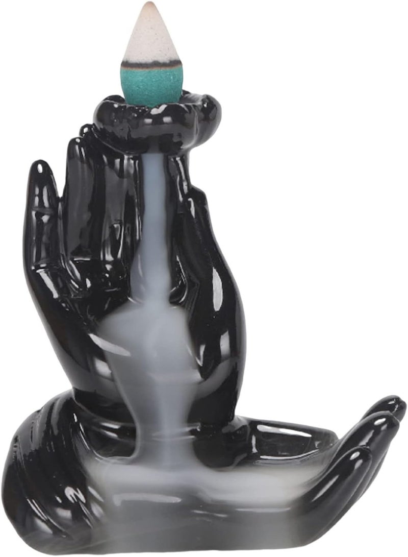 GGOOT Home Decor Incense Holder Waterfall Incense Burner Backflow Incense Holder Ceramic Incense Burner Holder For Office Desk Ornament Hand  - Image 1