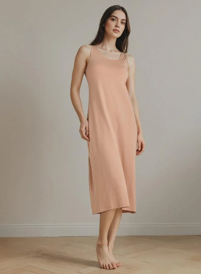 Splash FAV Sleeveless Slip Dress with Slit