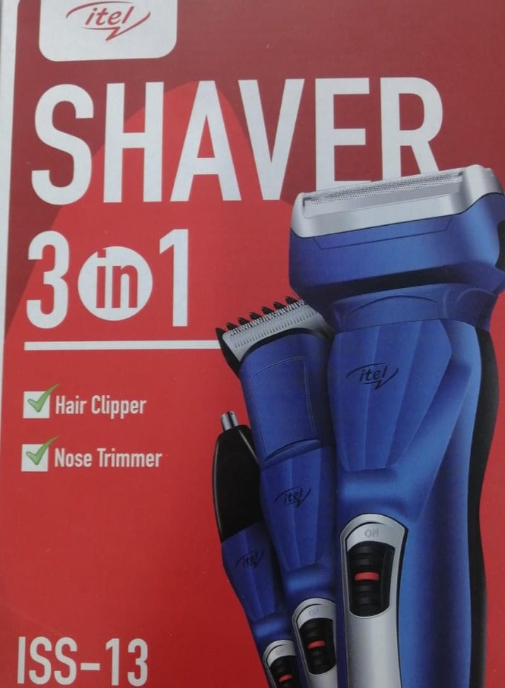 إيتيل ماكينة حلاقة 3 في 1 من ITEL مع ماكينة قص شعر الأنف وماكينة قص الشعر - Image 3